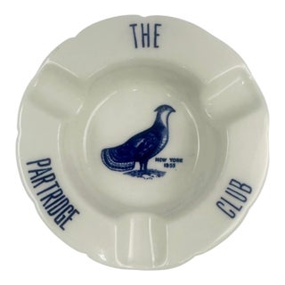 Vintage the Partridge Club Nyc Ashtray Catchall Dish New York City For Sale