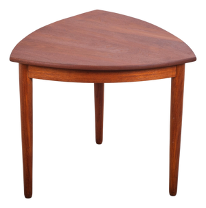 Triangular Coffee or Side Table in Teak, Denmark, 1960s