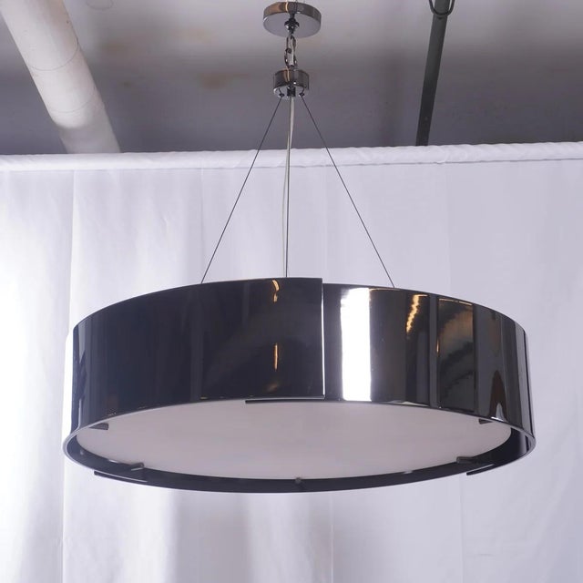 2010s Contemporary Arteriors Dante 35inch Black Nickel Chandelier For Sale - Image 5 of 6