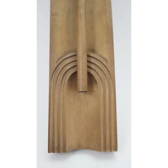 Wooden Wall Artwork Decoration, 1970s For Sale - Image 6 of 7