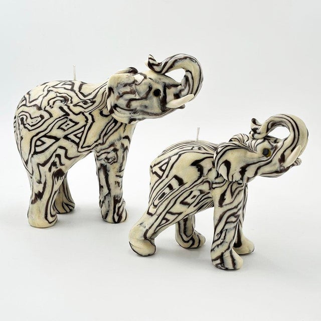 Exquisite, extraordinary, and captivating, these handcrafted cream elephant swazi candles make for the ideal gift for...