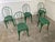Set of six TOLIX chairs in meadow green, in excellent condition. The "B" model, a staple of bistro terraces in the 1930s,...