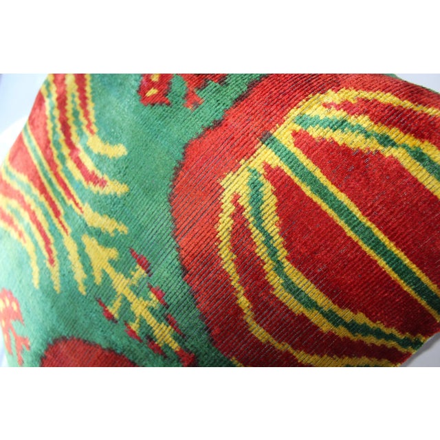 Contemporary Contemporary Bohemian Multi Color Hand Knotted Pillow For Sale - Image 3 of 8