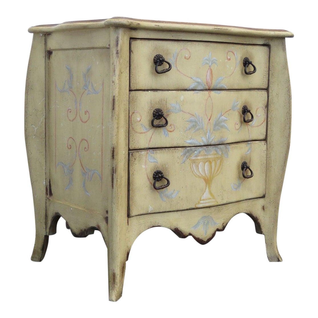 French Shabby Chic Commode Large Nightstand Small Dresser By