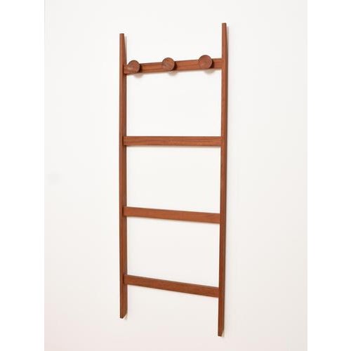 Brown Mid-Century Modern Danish Teak Wall-Mounted Coat Racks, 1960s For Sale - Image 8 of 15