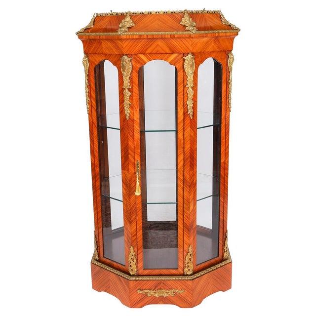 Antique Octagonal Display Cabinet Jardiniere, 1920s For Sale - Image 16 of 16