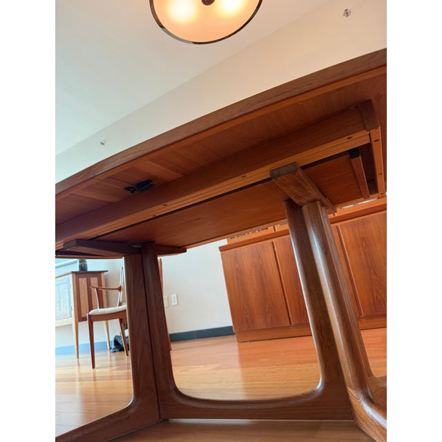 Mid 20th Century Danish Modern Sculpted Dining Table For Sale - Image 5 of 9