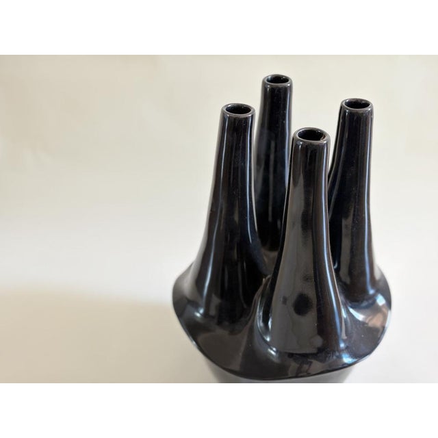 Vintage Portuguese Brutalist Flower Vase, 1990s, in Flawless conditions. Designed 1970 to 1979