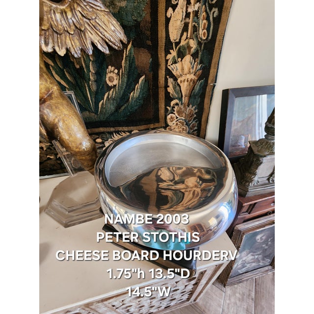 Mid-Century Modern Vintage Nambe Cheese and Houderv Platter For Sale - Image 3 of 16