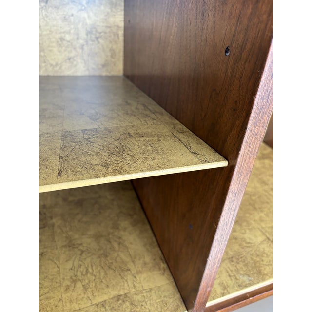 Lane Furniture Campaign Style 5 Drawer Walnut Wardrobe - Gentleman's Chest For Sale - Image 9 of 12