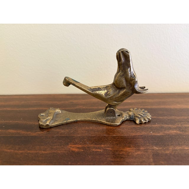 1940s English Cast Brass Equestrian Horse Door Knocker For Sale - Image 10 of 13