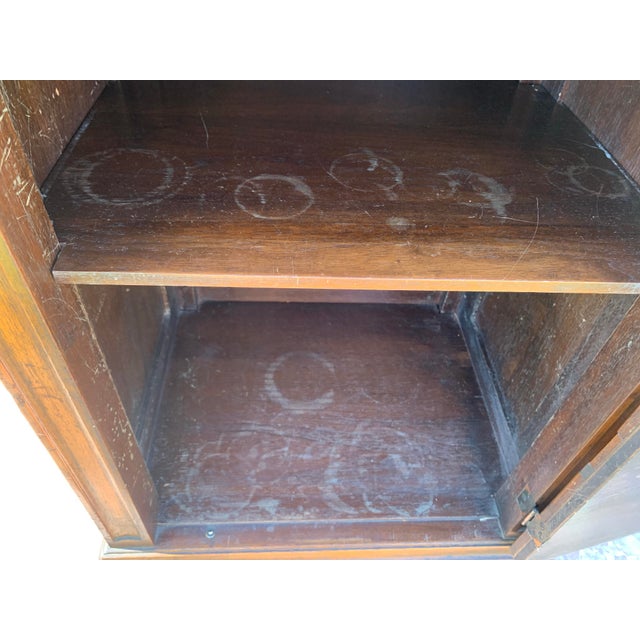 Antique Kittinger Jacobean Side Table Liquor Cabinet For Sale - Image 12 of 18