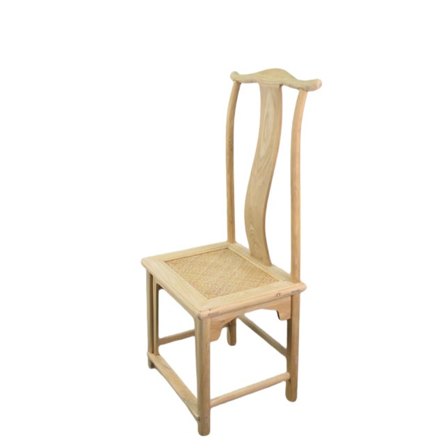 Natural Wood Color Vintage Dining Chairs, Set of 4 For Sale In Greensboro - Image 6 of 12