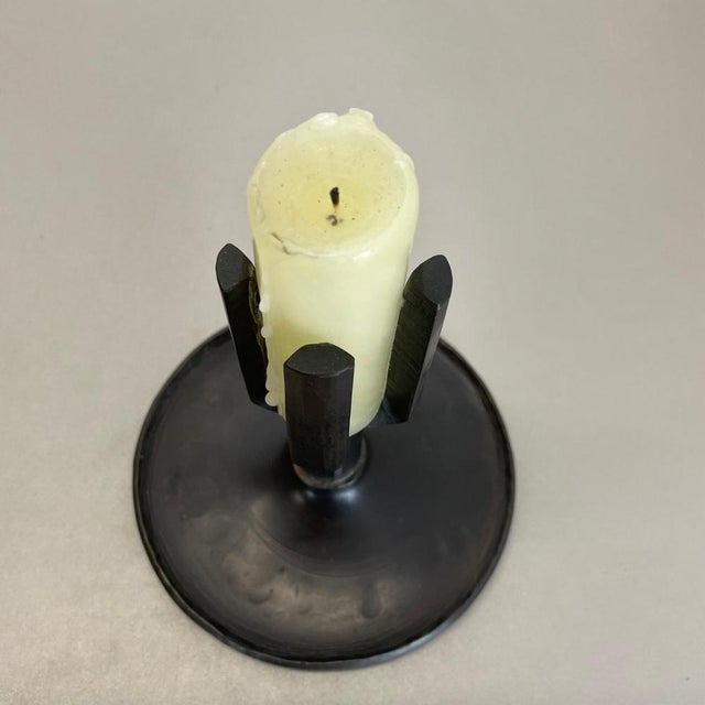 Brutalist Bronze Candleholder from Manfred Bergmeister, Germany, 1970s For Sale - Image 11 of 17