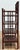 Wood Antique Mahogany Lyre Motif Bookshelf Etagere For Sale - Image 7 of 11