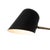 Nova Mid-Century Culver 3-Light Arc Floor Lamp by Nova of California - Matte Black Base, Brass Gold Arms, Black Metal Shades For Sale - Image 4 of 13
