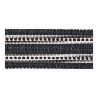 Sample - Schumacher Lubeck Tape in Charcoal For Sale