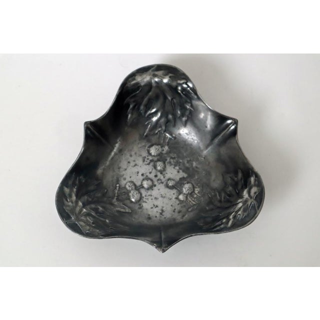 Art Nouveau Bowl with Thistles and Leaves from Bing & Gröndahl, Denmark, 1900s For Sale - Image 3 of 14
