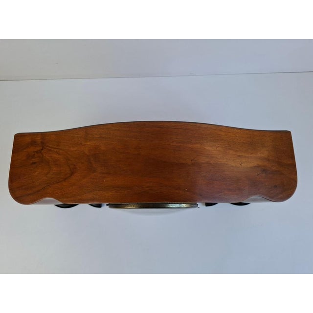 Art Deco Mantel Clock in Wood with Chiming Mechanical Movement, 1930 For Sale - Image 18 of 18