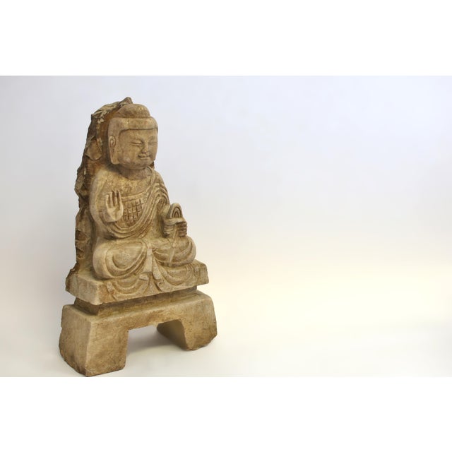 Chinese 19th Century Stone Young Buddha Shakyamuni For Sale - Image 3 of 14