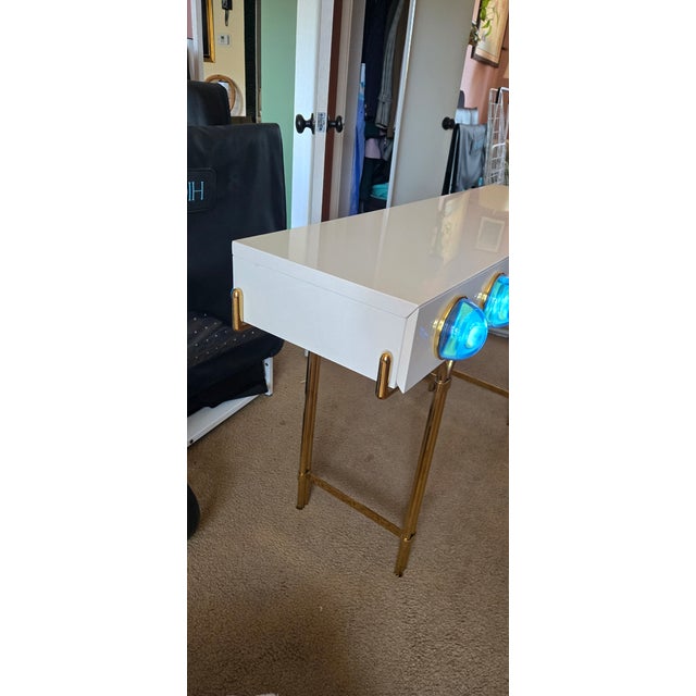 Mid-Century Modern Jonathan Adler 49.5" Console Table For Sale - Image 3 of 6
