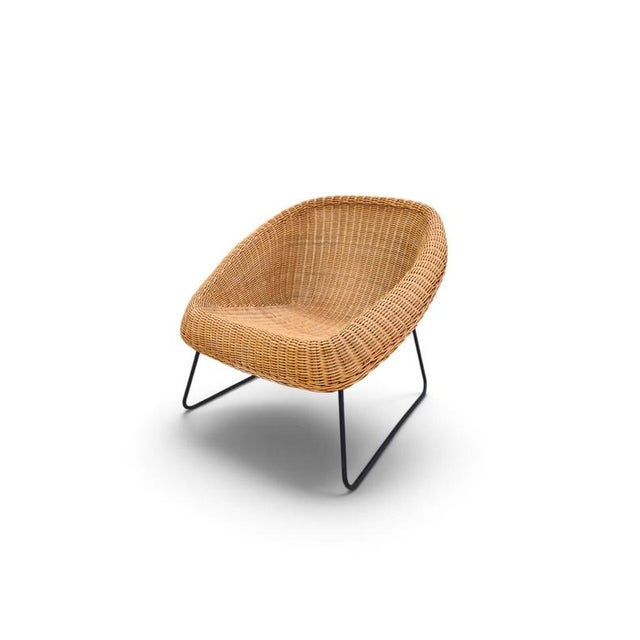 1960s French Wicker Armchairs, 1960s, Set of 2 For Sale - Image 5 of 9
