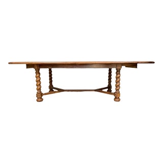 Late 20th Century Vintage Hooker Furniture Dining Table With Leave For Sale