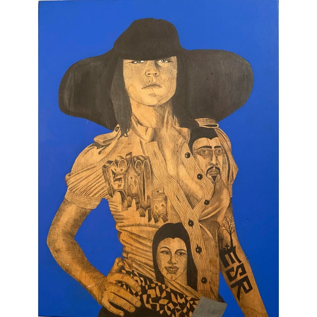 The Women of Albert Reyes Painting, on Old Painters Set, Holiday Sale For Sale In Los Angeles - Image 6 of 6