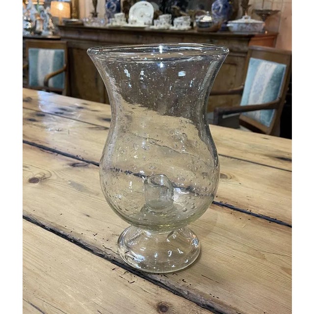 Large Blown Glass Candleholder from Biot For Sale - Image 6 of 7