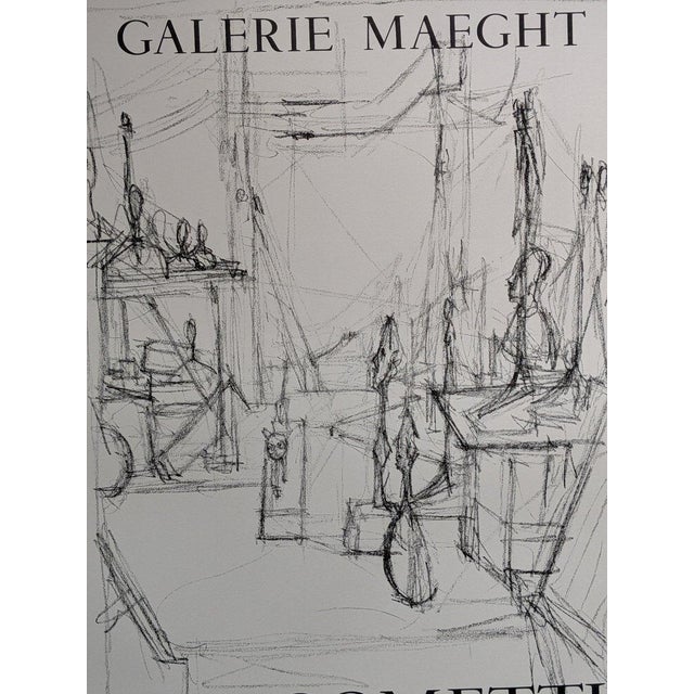 Vintage Alberto Giacometti Poster from Arte, 1950s For Sale - Image 4 of 11