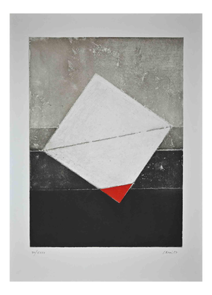 Eugenio Carmi, Abstract Composition, Etching, 1983