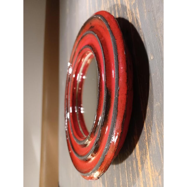1960s Vintage Mirror in Ceramic, 1960s For Sale - Image 5 of 16