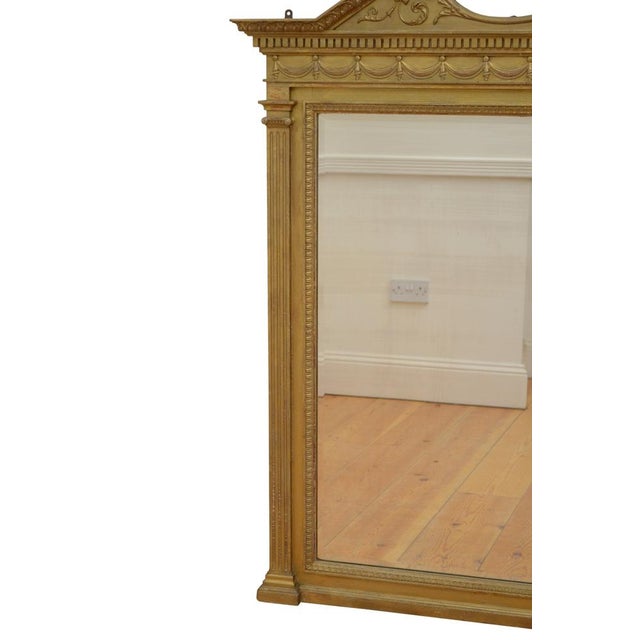 Victorian Gilded Wall Mirror, 1880 For Sale - Image 14 of 15