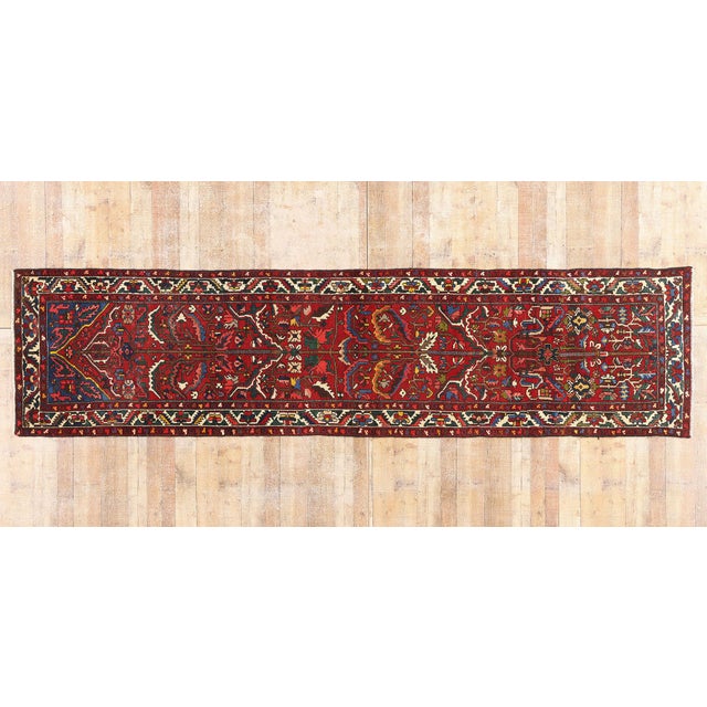 Antique Persian Bakhtiari Rug Runner, 03'03 X 13'02 For Sale - Image 10 of 10