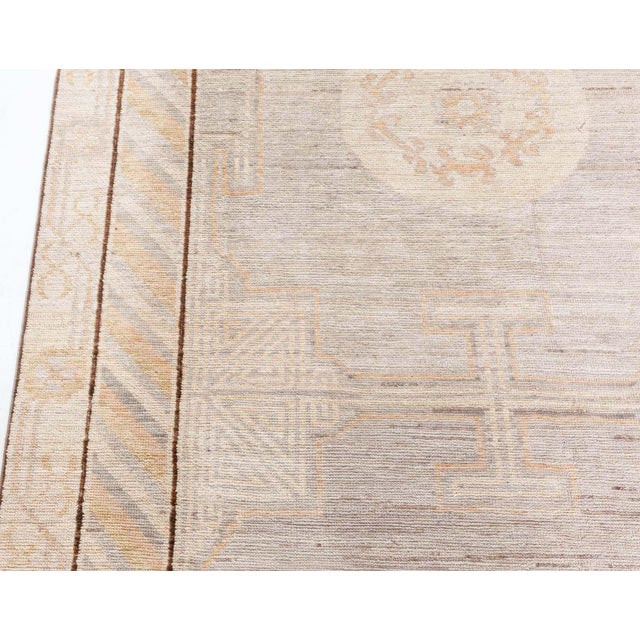 Light Gray Antique-Inspired Samarkand Light Gray Carpet "Aureo" by Doris Leslie Blau For Sale - Image 8 of 8