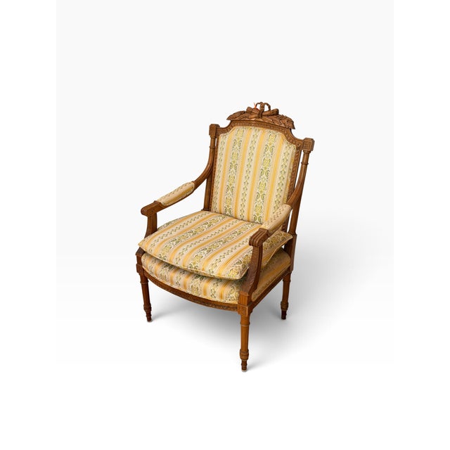 Antique Swedish Louis XVI Style Arm Chair. this listing is for one chair but we actually have two.