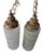 Metal Vintage Hollywood Regency Double Swag Cut Glass Pendant Chandelier For Sale - Image 7 of 11
