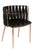 Modern Milano Dining Chair in Black and Gold For Sale - Image 4 of 5