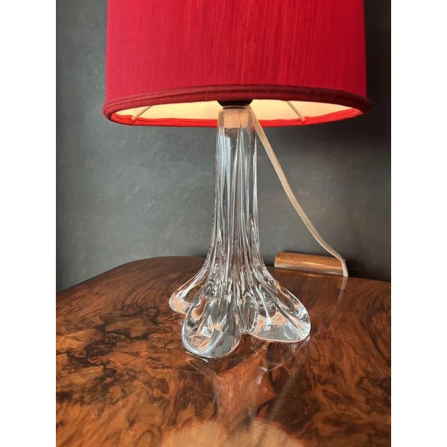 1960s Vintage French Table Lamp by Cristallerie Lorraine, 1960s For Sale - Image 5 of 11