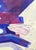 Blue Cecilia Beaven Contemporary Abstract Orange, Purple, and Blue Biomorphic Animal Figure Painting, 21st Century For Sale - Image 8 of 11
