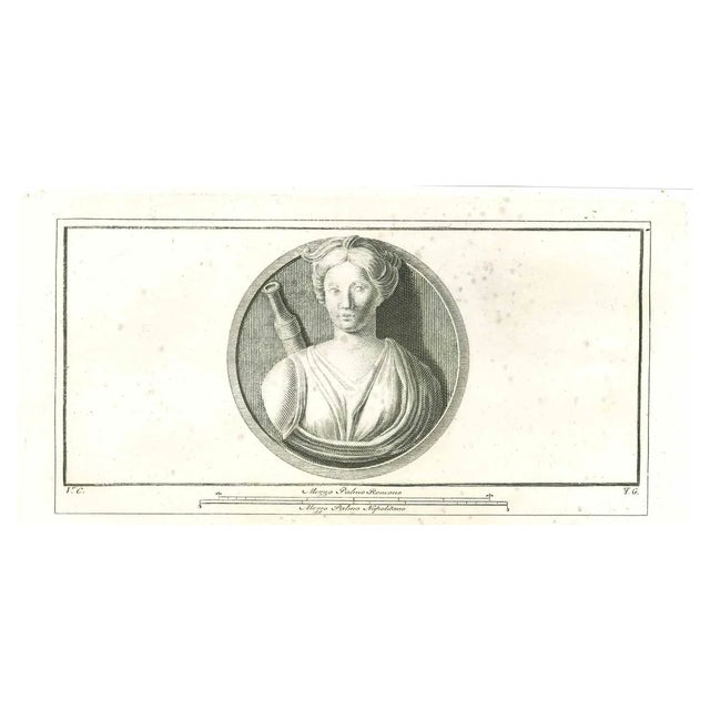Vincenzo Campana, Ancient Roman Relief, Original Etching, 18th Century For Sale