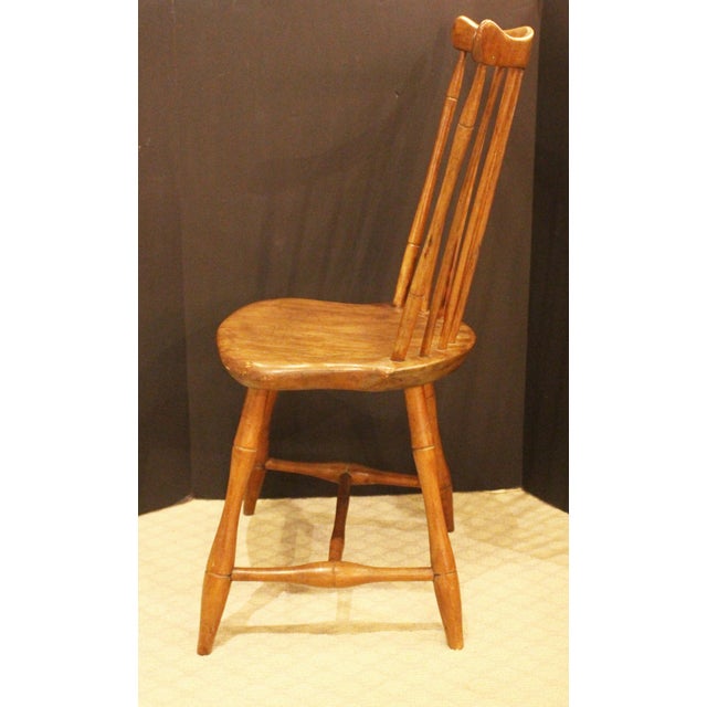 Early 19th Century Diminutive American Fan Back Windsor Side Chair For Sale - Image 4 of 9