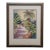 Late 20th Century Talbot Tropical Caribbean Garden Village Watercolor on Silk Painting 27" For Sale