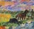 Wood David Burliuk (1882-1967) Farm Scene at Twilight -Oil Painting For Sale - Image 7 of 11