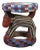 Late 20th Century African Cameroon Bamileke Tribal Beaded Zoomorphic Side Table Stool 16" For Sale
