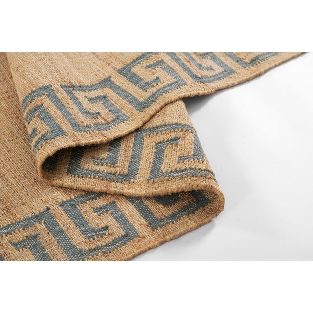 Erin Gates by Momeni Orchard Blue Greek Key Hand Woven Rug 4'X6' For Sale - Image 12 of 12