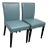 Crate & Barrel Lowe Leather Side Dining Chair, Pair For Sale