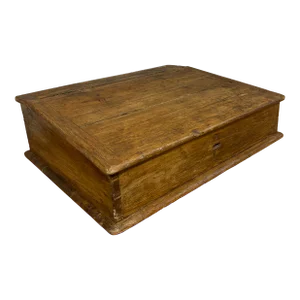 19th Century English Pine Writing Slope Clerks Desk