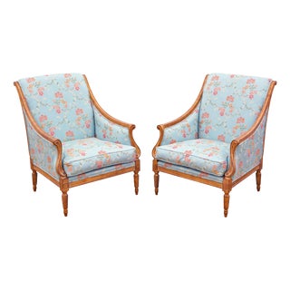 Antique Revival Gilt and Chinoiserie Armchairs by R. Griffiths LTD, 2003, Set of 2 For Sale