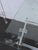 Hollywood Regency Lucite Acrylic Glass Top Pair of Side Tables 6592 For Sale - Image 13 of 18